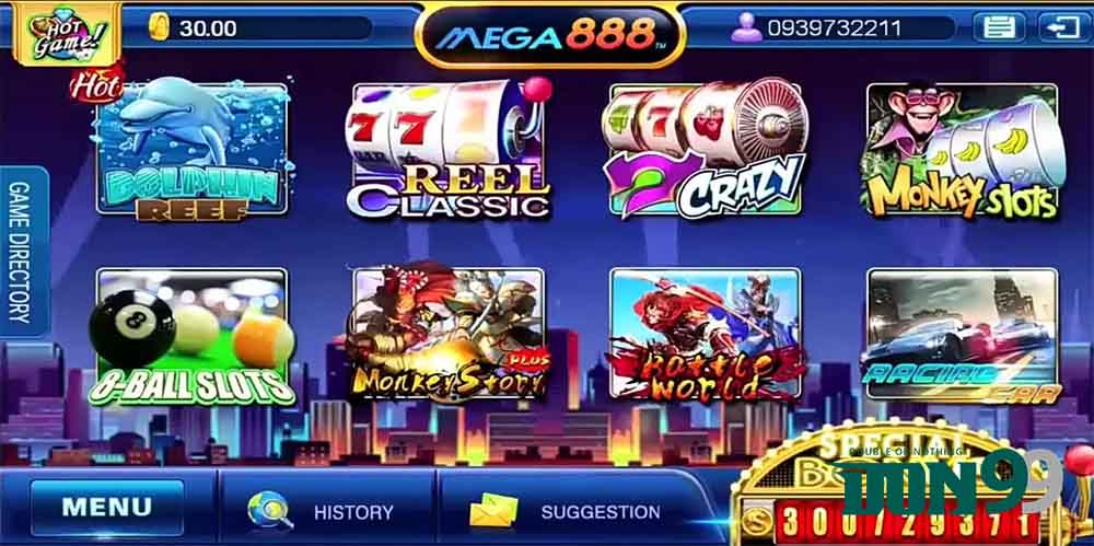 Mega888 slot games
