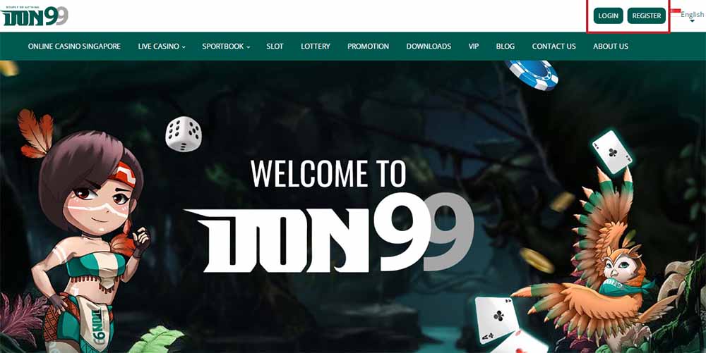 Sign up Don99 online casino singapore